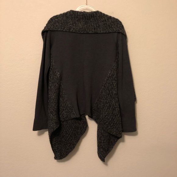 Prana Demure Caridgan Waterfall Cozy Wrap Grey S - Picture 2 of 6